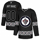 Customized Men's Winnipeg Jets Black Team Logos Fashion Adidas Jersey,baseball caps,new era cap wholesale,wholesale hats